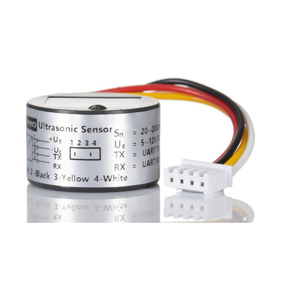 RS PRO Ultrasonic / Sonar Level Sensor, Digital Output, Cable Mount, ABS/PVC Body