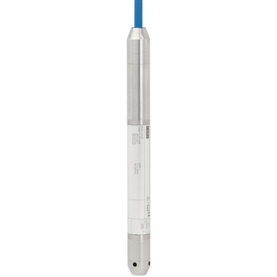 WIKA LH-20 Series Level Sensor Submersible Pressure Transmitter, 4-20mA Output, Cable Mount, Stainless Steel Body