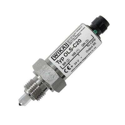 WIKA OLS-C20 Series Level Sensor Level Switch, PNP Output, Threaded, Stainless Steel Body