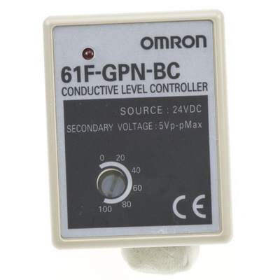 Omron 61F-GPN-BT / -BC Series Level Controller - DIN Rail, 24 V dc Relay