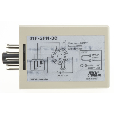 Omron 61F-GPN-BT / -BC Series Level Controller - DIN Rail, 24 V dc Relay