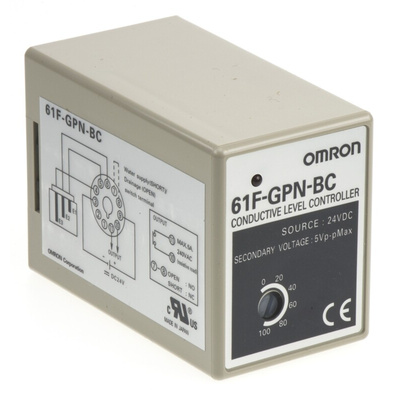 Omron 61F-GPN-BT / -BC Series Level Controller - DIN Rail, 24 V dc Relay