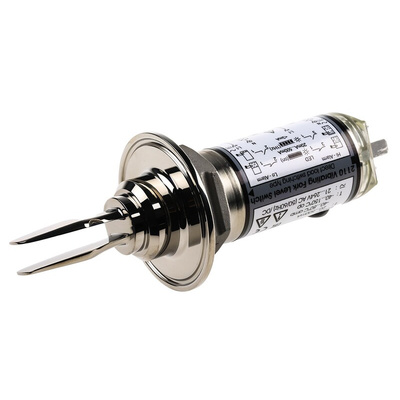 2110 Series Fork Level Switch Vibrating Level Switch, Direct Load Output, Side or Top Mount, Stainless Steel Body