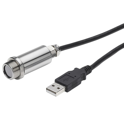 Calex PMU21 USB Infrared Temperature Sensor, 1.45m Cable, -20°C to +1000°C