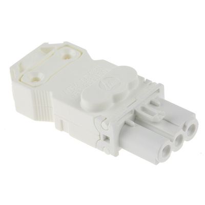 Wieland GST15i3 Series Mini Connector, 3-Pole, Female, Cable Mount, 16A, IP20
