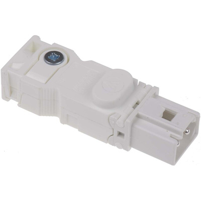 Wieland GST15i2 Series Mini Connector, 2-Pole, Male, Cable Mount, 16A, IP20
