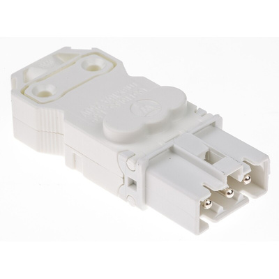 Wieland GST15i3 Series Mini Connector, 3-Pole, Male, Cable Mount, 16A, IP20