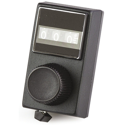 Vishay Potentiometer Knob, Dial Type, 17.7mm Knob Diameter, Black, 6.35mm Shaft