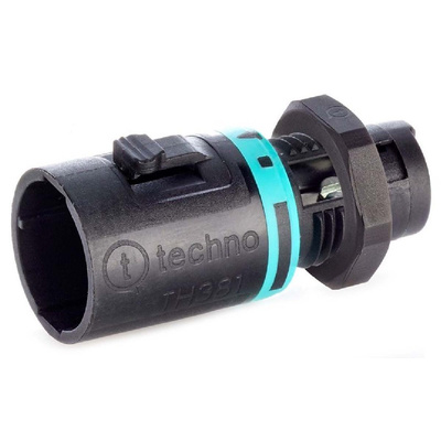 RS PRO Tee Plug, 2-Pole, Male, 1-Way, Panel Mount, 10A, IP68