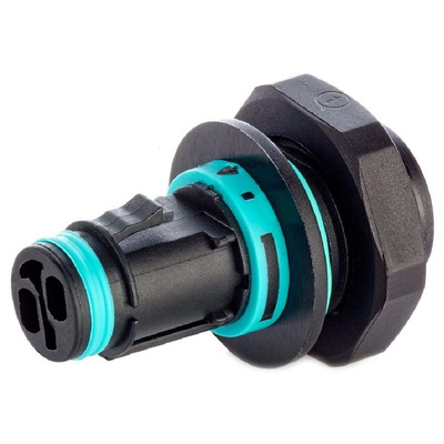 RS PRO Tee Socket, 2-Pole, Female, 1-Way, Panel Mount, 10A, IP68