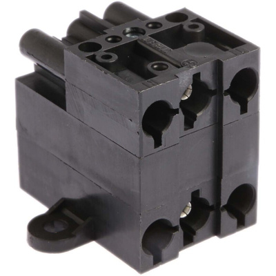 Wieland ST18 Series Distribution Block, 3-Pole, Male to Female, 3-Way, 16A, IP20