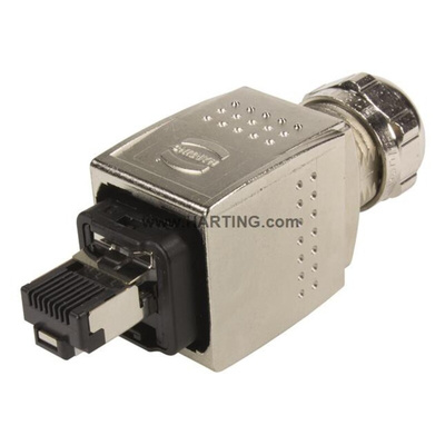 HARTING Connector, 4 Way, 1.75A, Male, Han PushPull, Cable Mount, 50 V