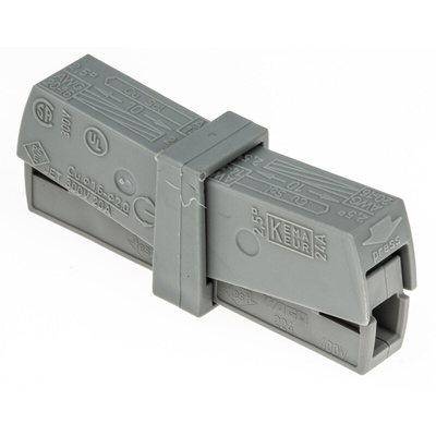 Wago 224 Series Connector, 3-Way, 24A