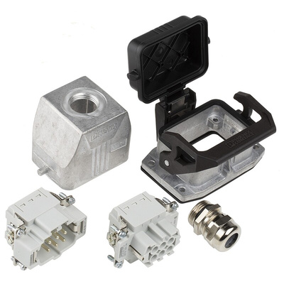 Phoenix Contact Connector Set, 6 Way, 16A, Female, Male, HC, 500 V