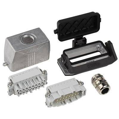 Phoenix Contact Connector Set, 16 Way, 16A, Female, Male, HC, 500 V
