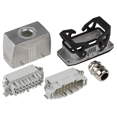 Phoenix Contact Connector Set, 16 Way, 16A, Female, Male, HC, 500 V
