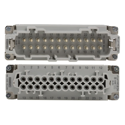 Phoenix Contact Connector Set, 24 Way, 16A, Female, Male, HC, 500 V