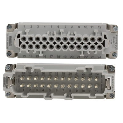 Phoenix Contact Connector Set, 24 Way, 16A, Female, Male, HC, 500 V