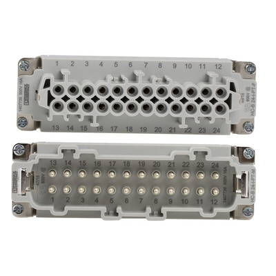 Phoenix Contact Connector Set, 24 Way, 16A, Female, Male, HC, 500 V