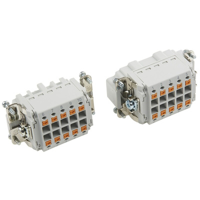 Phoenix Contact Connector Set, 10 Way, 16A, Female, Male, HC, 500 V