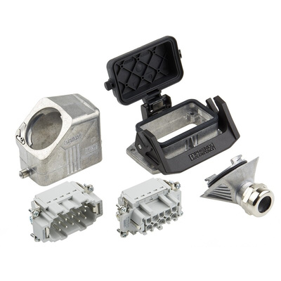 Phoenix Contact Connector Set, 10 Way, 16A, Female, Male, HC, 500 V