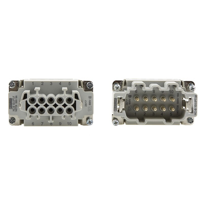 Phoenix Contact Connector Set, 10 Way, 16A, Female, Male, HC, 500 V