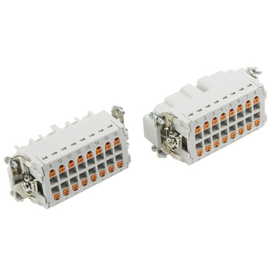 Phoenix Contact Connector Set, 16 Way, 16A, Female, Male, HC, 500 V