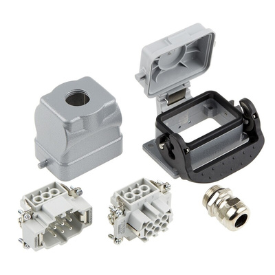 Phoenix Contact Connector Set, 6 Way, 16A, Female, Male, HC, 500 V