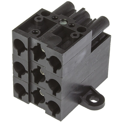 Wieland ST18 Series Distribution Block, 5-Pole, Male to Female, 5-Way, 16A, IP20