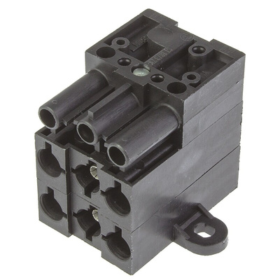 Wieland ST18 Series Distribution Block, 5-Pole, Male to Female, 5-Way, 16A, IP20