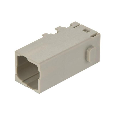 HARTING Crimp Connector Cube, 4 Way, 16A, Male, Han-Modular, Han-Domino, Cable Mount, 400 V