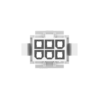 TE Connectivity Rectangular Connector Housings, 6 Way, 9A, PIN, VAL-U-LOK, Panel Mount