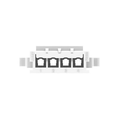 TE Connectivity Rectangular Connector Housings, 4 Way, 9A, PIN, VAL-U-LOK, Panel Mount