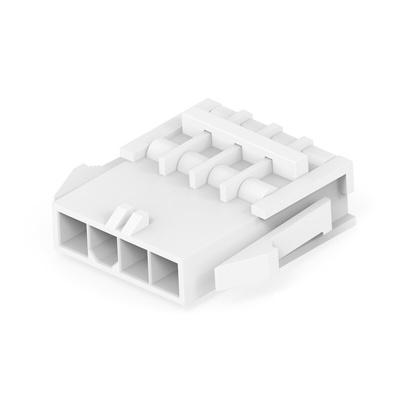 TE Connectivity Rectangular Connector Housings, 4 Way, 9A, PIN, VAL-U-LOK, Panel Mount