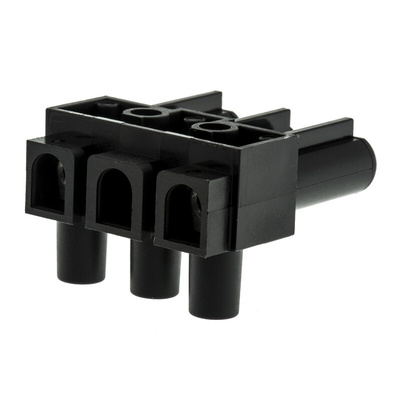 Wieland GST18 Series Connector, 3-Pole, Female, Cable Mount, 16A, IP20