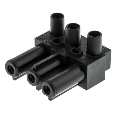 Wieland GST18 Series Connector, 3-Pole, Female, Cable Mount, 16A, IP20