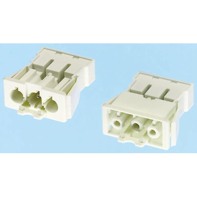 Wieland GST18 Series Connector, 3-Pole, Male, Panel Mount, 16A, IP40