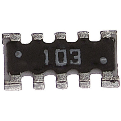 KOA CNK Series 1kΩ ±5% Isolated SMT Resistor Array, 4 Resistors 0804 (2010M) package Convex SMT