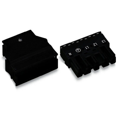Wago 770 Series Connector, 5-Pole, Male, Through Hole, 25A, IP20