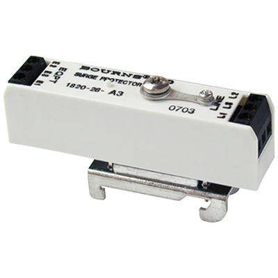 Bourns 1800 Series 28 V Maximum Voltage Rating 10kA Maximum Surge Current Signal & Data Line Protector, DIN Rail