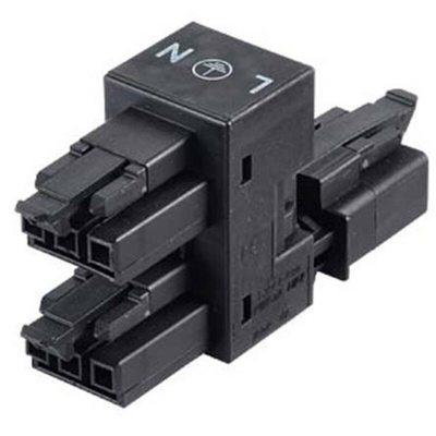 Wago 890 Series WINSTA MINI H Distribution Connector, 3-Pole, Female, Male, 3-Way, Cable Mount, 16A