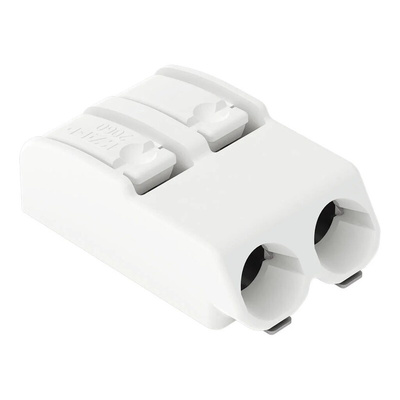 Wago 2060 Series PCB Terminal Block, 2-Pole, Female, 2-Way, PCB Mount, 9A