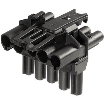 Wieland GST18i Series T-Distributor, 5-Pole, 5-Way, 20A, IP20