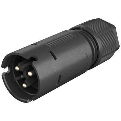 Wieland RST 08i2/3 Series Circular Connector, 2-Pole, Male, Cable Mount, 8A, IP66, IP68, IP69