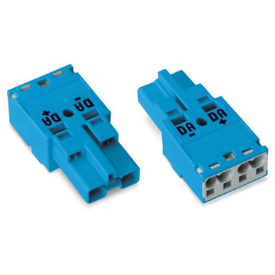 Wago 770 Series Lighting Connector, 2-Pole, Male, 2-Way, Cable Mount, 25A