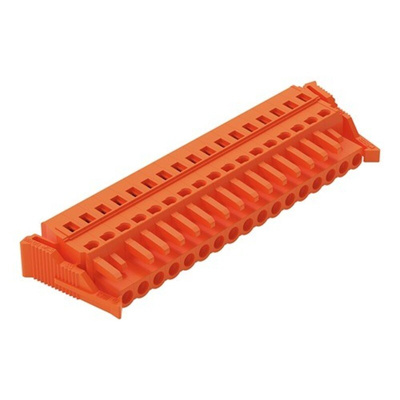 Wago 231 Series Pluggable Connector, 17-Pole, Female, 17-Way, Cable Mount, 16A