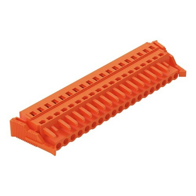 Wago 231 Series Pluggable Connector, 19-Pole, Female, 19-Way, Snap-In, 16A