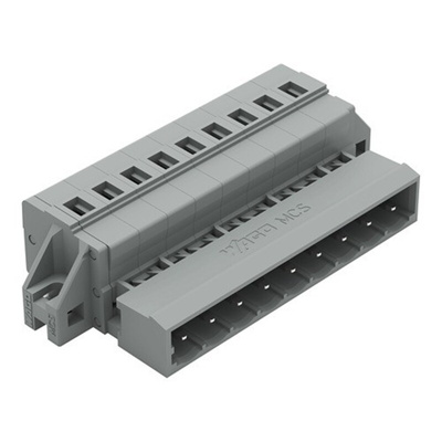 Wago 231 Series Connector, 9-Pole, Male, 9-Way, Feed Through, 12A