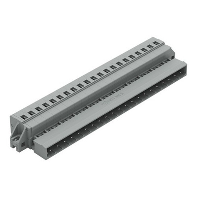 Wago 231 Series Pluggable Connector, 21-Pole, Male, 21-Way, Feed Through, 12A