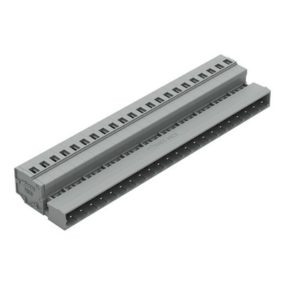 Wago 231 Series Pluggable Connector, 22-Pole, Male, 22-Way, Snap-In, 12A